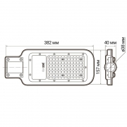 Светильник светодиодный PSL 07 50Вт 5000К IP65 AC180-260 уличный ДКУ JazzWay 5041059 5041059