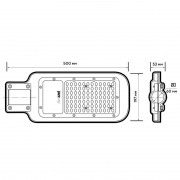 Светильник светодиодный PSL 07 100Вт 5000К IP65 AC180-260 уличный ДКУ JazzWay 5041097 5041097