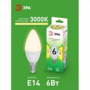 Лампа светодиодная GREEN LINE B35-6W-830-E14 GL 6Вт свеча 3000К свет тепл. E14 Эра Б0067122 Б0067122