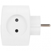 Разветвитель 4-м SP-4-3USBAC-W + 3 USB A+C со шторками 10А бел. Эра Б0069083 Б0069083