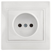 Розетка 1-м СП Кварта 10А IP20 без заземл. бел. ИЭК ERK13-K01-10-DM ERK13-K01-10-DM