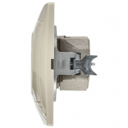 Розетка 1-м СП Кварта 10А IP20 без заземл. крем. ИЭК ERK13-K33-10-DM ERK13-K33-10-DM