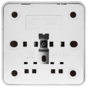 Розетка 1-м ОП Октава 10А IP20 без заземл. бел. ИЭК ERO10-K01-10-DC ERO10-K01-10-DC