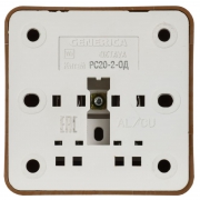 Розетка 1-м ОП Октава 10А IP20 без заземл. дуб ИЭК ERO10-K04-10-DC ERO10-K04-10-DC