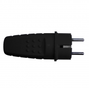 Вилка электрич. прямая с заземл. каучук 16А 250В IP44 (еврослот) UNIVersal 602227 602227