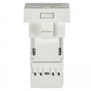 Механизм розетки информ. 1-м ПРАЙМЕР 1мод. RJ45 5еUTP IEK CKK-40D-RI1-K01 CKK-40D-RI1-K01