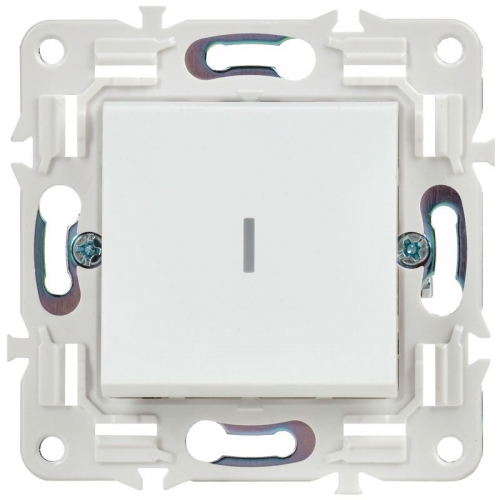 Выключатель проходной 1-кл. SKANDY 10А SK-V08W с индикацией арктич. бел. IEK SK-V12-1-10-K01 SK-V12-1-10-K01