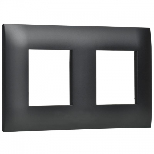 Рамка 2-м SKANDY SK-F02Bl черн. IEK SK-M22-K02 SK-M22-K02