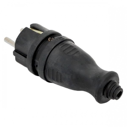 Вилка прямая 16А 2P+PE 230В IP44 каучук PROxima EKF RPS-011-16-230-44-r RPS-011-16-230-44-r