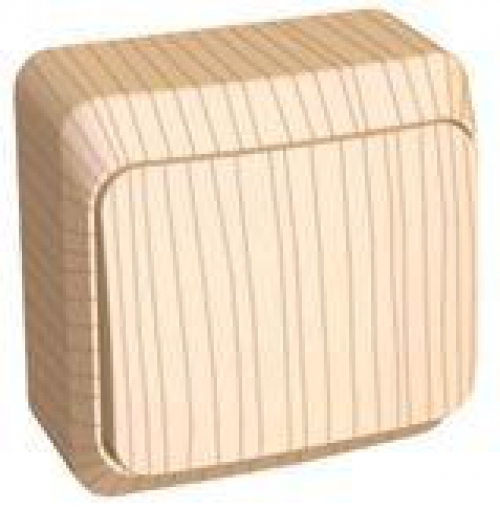 Выключатель 1-кл. ОП Этюд Дача 10А IP20 сосна SE BA10-001D BA10-001D