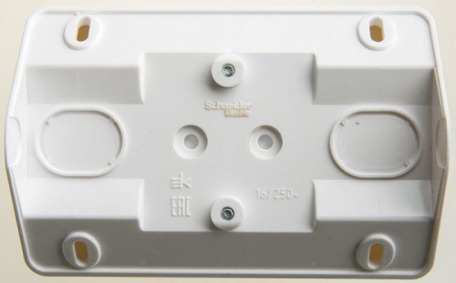 Розетка угловая 2-м ОП Этюд 16А IP20 250В с заземл. защ. шторки бел. SE PA16-108B PA16-108B