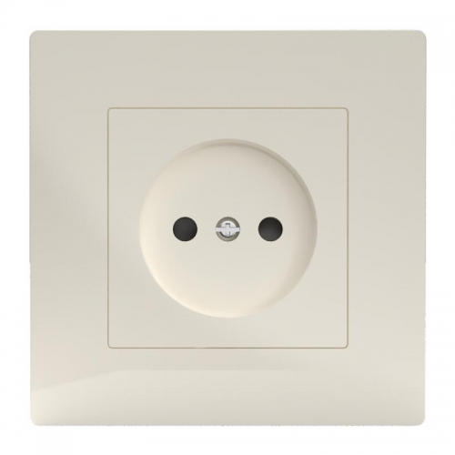 Розетка 1-м СП Pixel 16А IP20 без заземл. в сборе беж. TOKOV ELECTRIC TKE-PX-R1F-C02 TKE-PX-R1F-C02