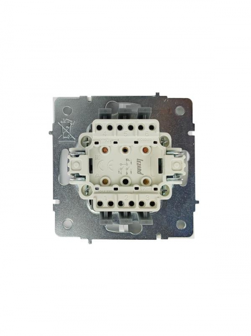 Выключатель 2-кл. СП ZIMA IP20 10А безвинт. зажим бел. LEZARD 704-0288-101QC 704-0288-101QC