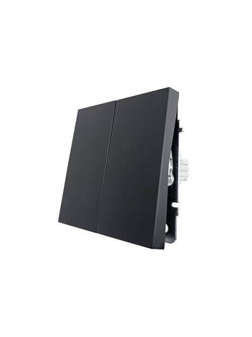 Выключатель 2-кл СП ZIMA IP20 10А безвинт. зажим черн. бархат LEZARD 704-4288-101QC 704-4288-101QC