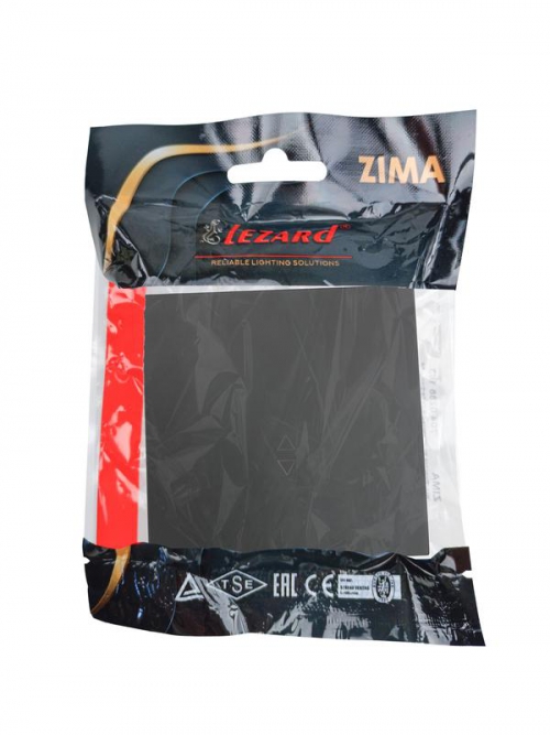 Выключатель проходной 1-кл. СП ZIMA IP20 10А безвинт. зажим черн. бархат LEZARD 704-4288-105QC 704-4288-105QC