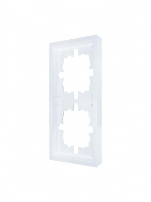 Рамка 2-мест. горизонт. ZIMA бел. LEZARD 704-0200-147 704-0200-147