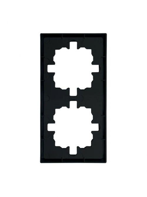 Рамка 2-мест. горизонт. ZIMA черн. бархат LEZARD 704-4200-147 704-4200-147