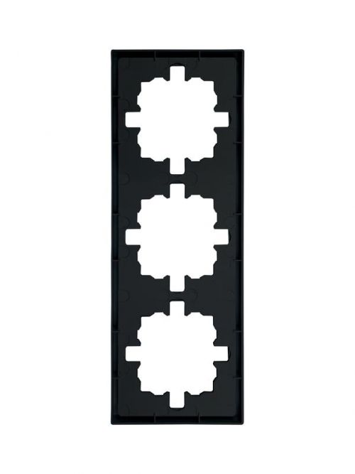 Рамка 3-мест. горизонт. ZIMA черн. бархат LEZARD 704-4200-148 704-4200-148