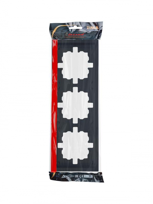 Рамка 3-мест. горизонт. ZIMA черн. бархат LEZARD 704-4200-148 704-4200-148