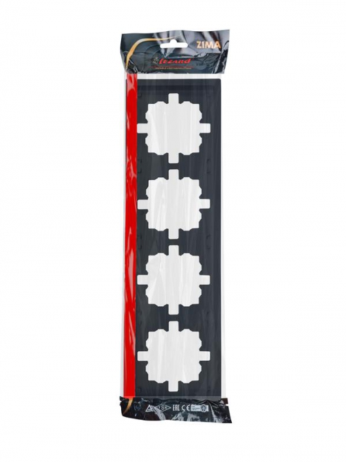 Рамка 4-мест. горизонт. ZIMA черн. бархат LEZARD 704-4200-149 704-4200-149