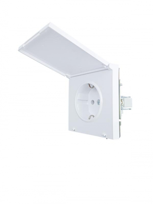 Розетка 1-мест. с/з с крышкой СП ZIMA 16А ПБТ безвинт. зажим бел. LEZARD 704-0288-123BQC 704-0288-123BQC