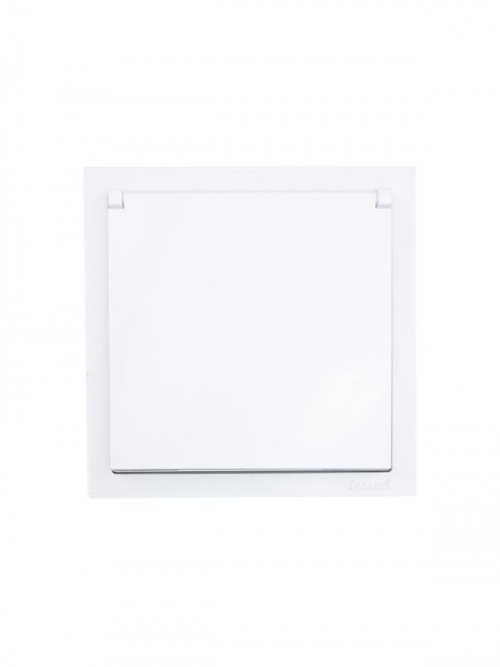 Розетка 1-мест. с/з с крышкой СП ZIMA 16А ПБТ безвинт. зажим бел. LEZARD 704-0288-123BQC 704-0288-123BQC