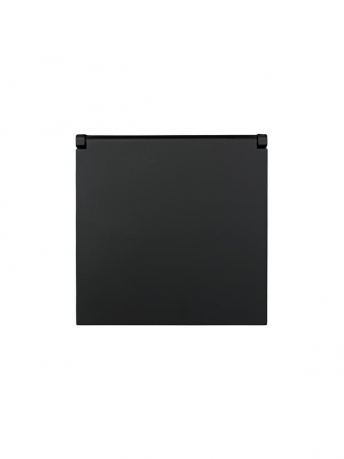 Розетка 1-мест. с/з с крышкой ПБТ СП ZIMA IP20 16А безвинт. зажим черн. бархат LEZARD 704-4288-123BQC 704-4288-123BQC