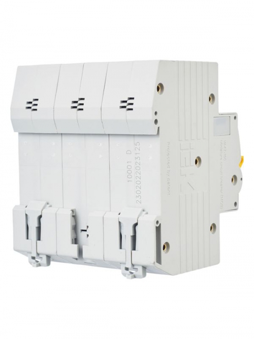 Выключатель автоматический модульный 3п D 125А 15кА ВА47-150 IEK MVA50-3-125-D MVA50-3-125-D