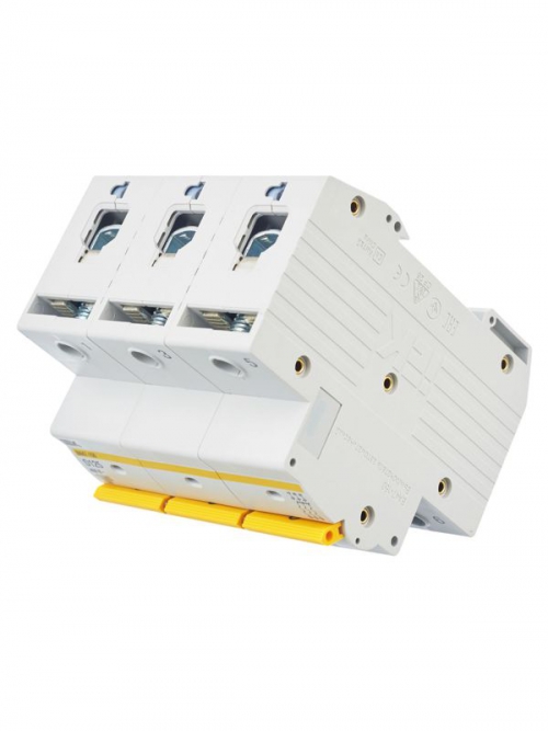 Выключатель автоматический модульный 3п D 125А 15кА ВА47-150 IEK MVA50-3-125-D MVA50-3-125-D