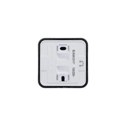 Выключатель 1-кл. ОП Blanca 10А IP20 (сх. 1) 250В с подсветкой с изолир. пластиной антрацит SE BLNVA101116 BLNVA101116