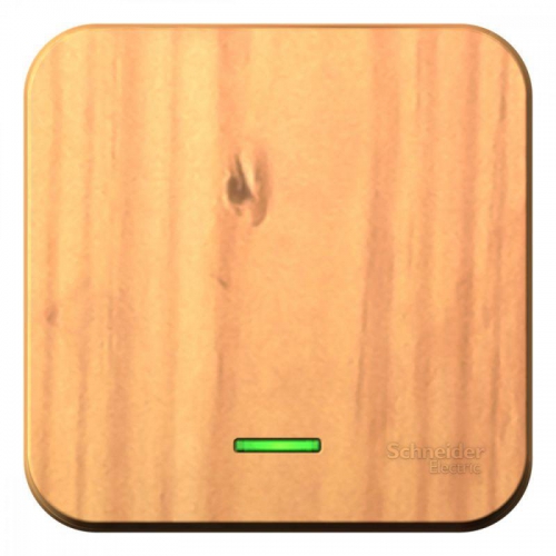 Выключатель 1-кл. ОП Blanca 10А IP20 (сх. 1) 250В с подсветкой с изолир. пластиной ясень SE BLNVA101115 BLNVA101115