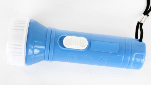 Фонарь 828-TH (1LED 1 режим 3хAG10; блист-пакет; голуб.) Ultraflash 12395 12395