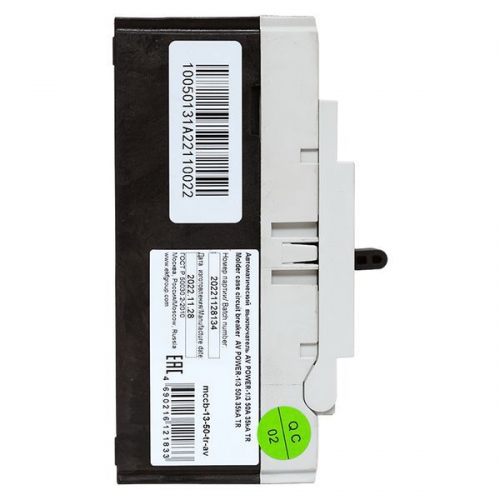 Выключатель автоматический 3п 50А 35кА AV POWER-1/3 TR AVERES EKF mccb-13-50-TR-av mccb-13-50-TR-av