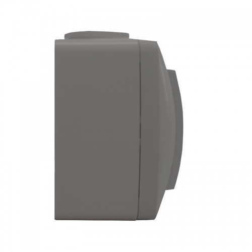 Розетка 2-м ОП Клио 16А IP44 с заземл. сер. UNIVersal К2231-Gr К2231-Gr