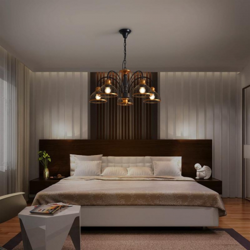 Светильник Caz 5х60Вт E27 IP20 подвесной Freya FR5527PL-05BBZ FR5527PL-05BBZ