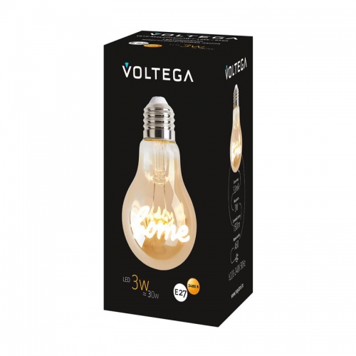 Лампа светодиодная филаментная Loft 271 A60 3Вт 2400К E27 Voltega 8581 8581