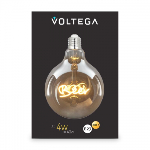 Лампа светодиодная филаментная Loft 271 G125 4Вт 2500К E27 Voltega 8555 8555