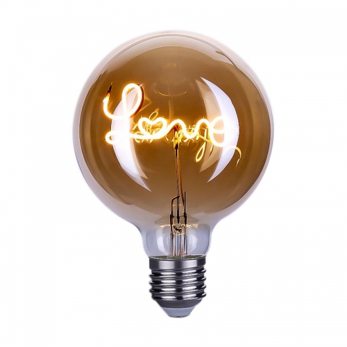 Лампа светодиодная филаментная Loft 271 G125 4Вт 2700К E27 Voltega 8522 8522