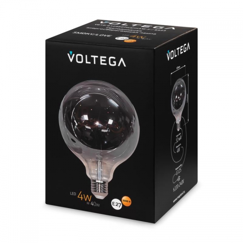 Лампа светодиодная филаментная Loft 271 G125 4Вт 3000К E27 Voltega 8523 8523