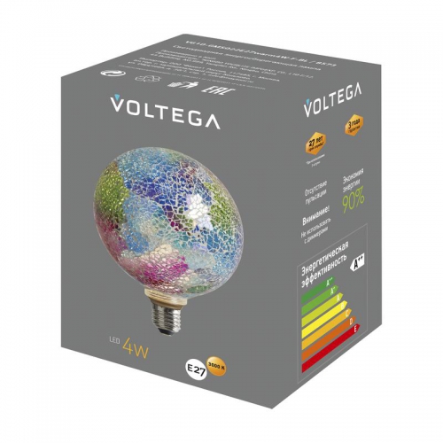 Лампа светодиодная филаментная Loft 271 GMS022 4Вт 3000К E27 Voltega 8573 8573