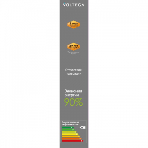 Лампа светодиодная филаментная Loft 271 T30 4Вт 1800К E27 DIM Voltega 8570 8570