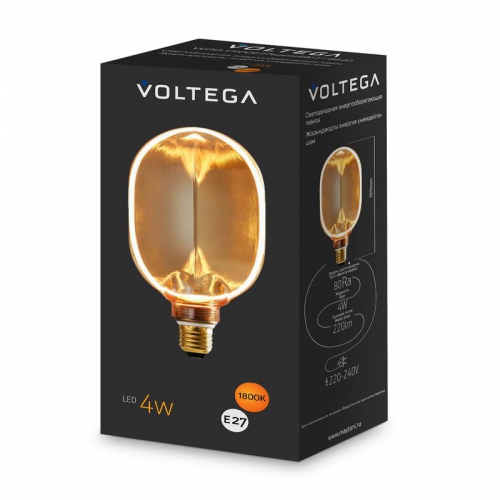 Лампа светодиодная Loft Led O100 4Вт 1800К E27 Voltega 8540 8540