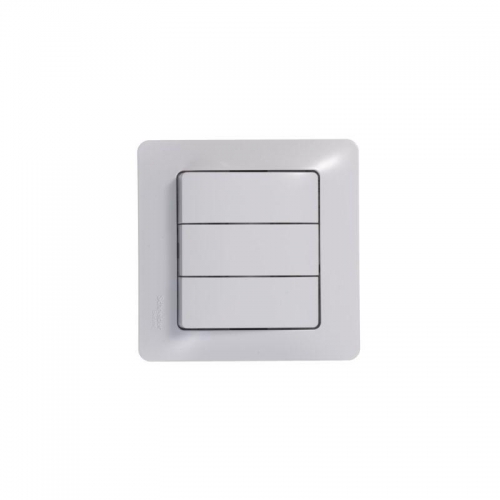 Выключатель 3-кл. СП Glossa 10А IP20 (сх. 1+1+1) 10AX механизм бел. SE GSL000131 GSL000131