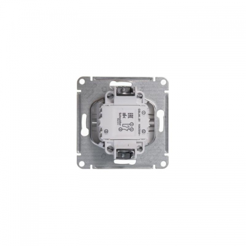 Выключатель 2-кл. СП Glossa 10А IP20 (сх. 5) 10AX механизм бел. SE GSL000151 GSL000151