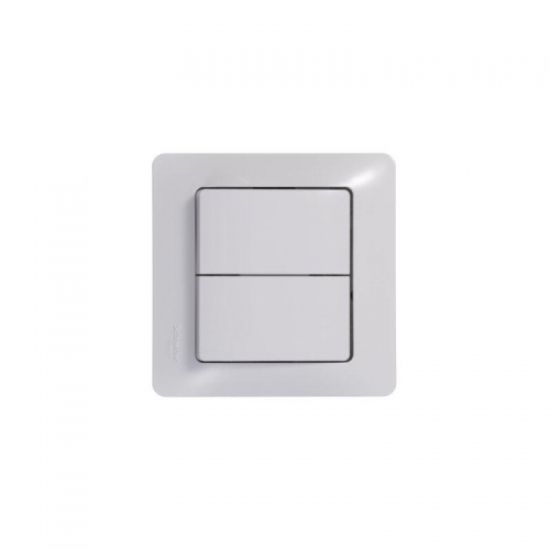 Выключатель 2-кл. СП Glossa 10А IP20 (сх. 5) 10AX механизм бел. SE GSL000151 GSL000151
