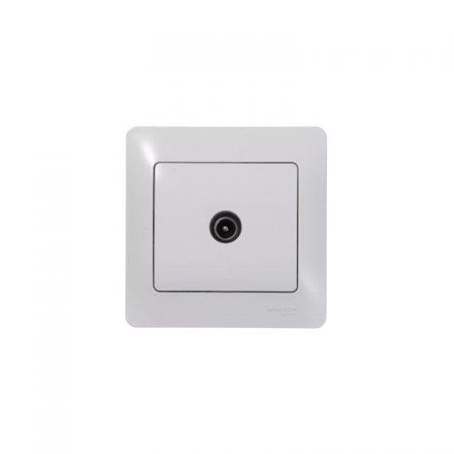 Розетка телевизионная проходная TV 1-м СП Glossa 4дБ механизм бел. SE GSL000192 GSL000192