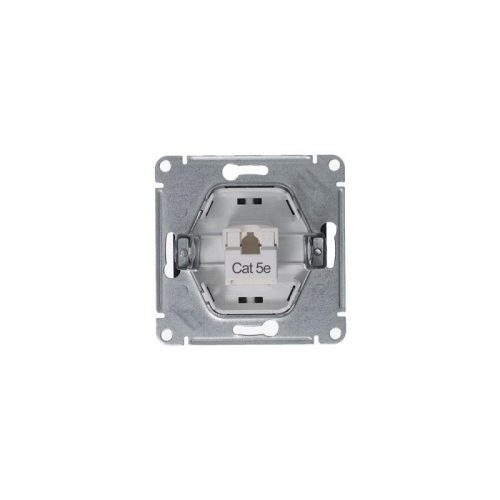 Розетка компьютерная 1-м Glossa RJ45 кат.5E механизм антрацит SE GSL000781K GSL000781K