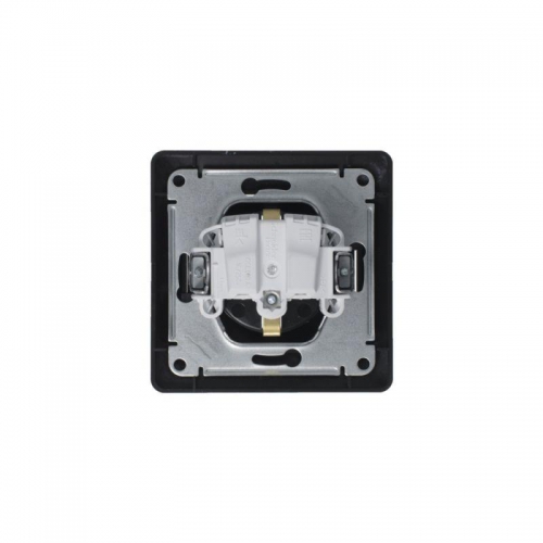 Розетка 1-м СП 1мод. Glossa 16А IP20 с заземл. в сборе антрацит SE GSL000742 GSL000742