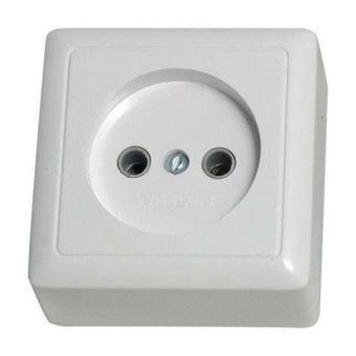 Розетка 1-м ОП Хит 10А IP20 250В без заземл. без защ. шторок бел. SE RA10-131-B RA10-131-B