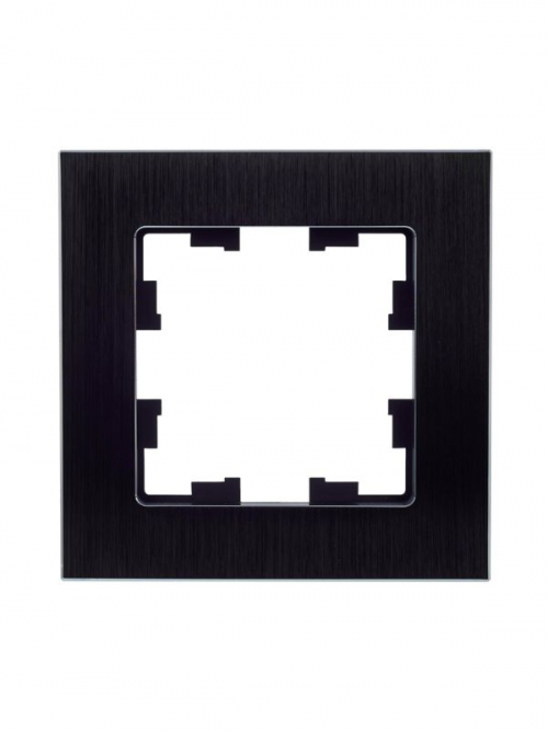 Рамка 1-м BRITE РУ-1-1-БрЧ металл черн. IEK BR-M12-M-K02 BR-M12-M-K02